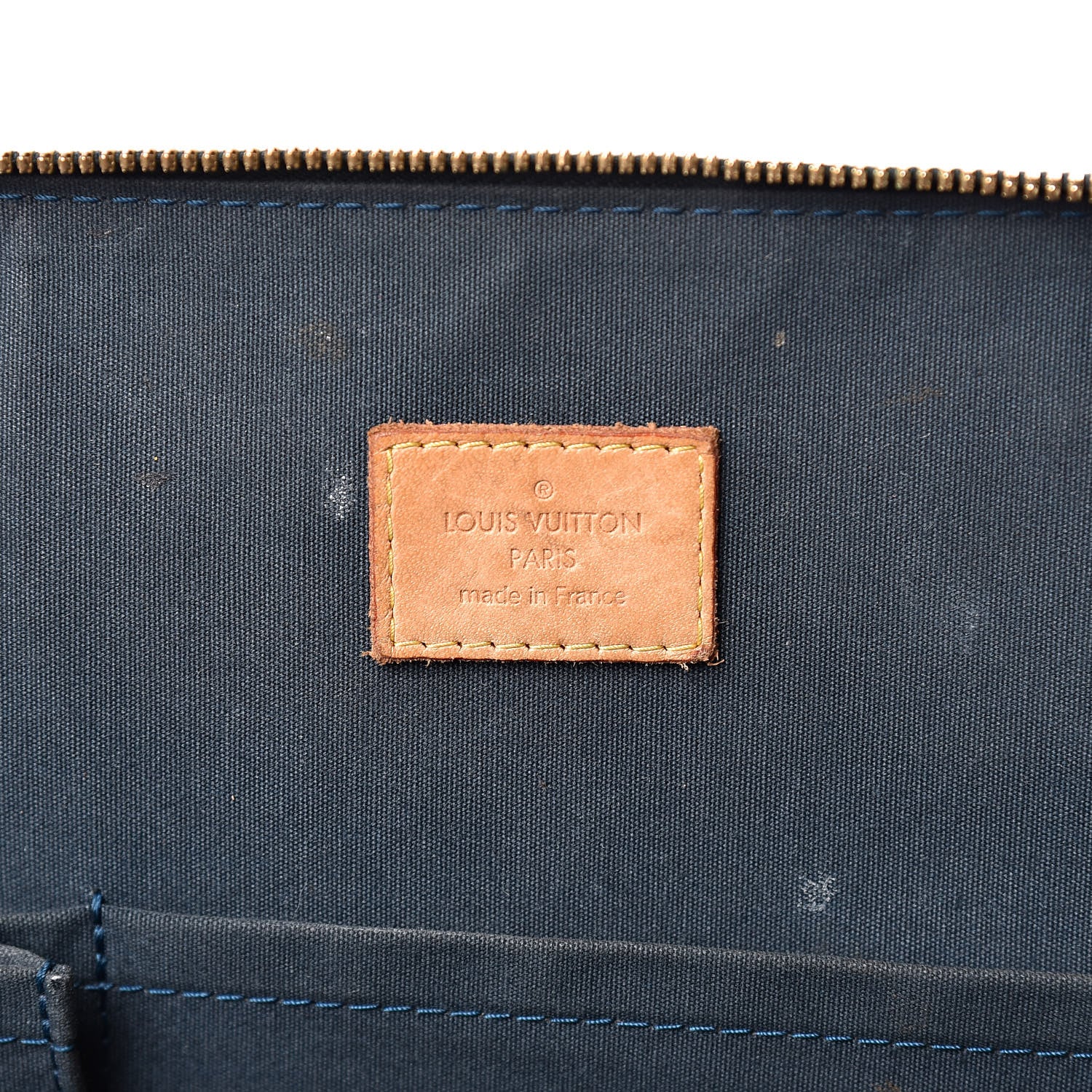 Louis Vuitton Vernis Alma MM Blue Nuit 6 of 16