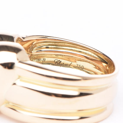 Chopard 18K Yellow Gold Diamond Heart Band Ring 51 5.75 5 of 5