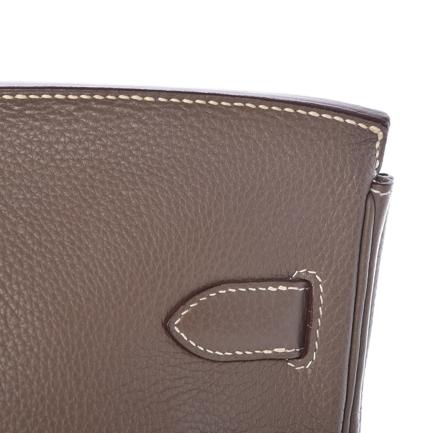 Hermes Taurillon Clemence JPG Shoulder Birkin II 42 Etoupe 11 of 37