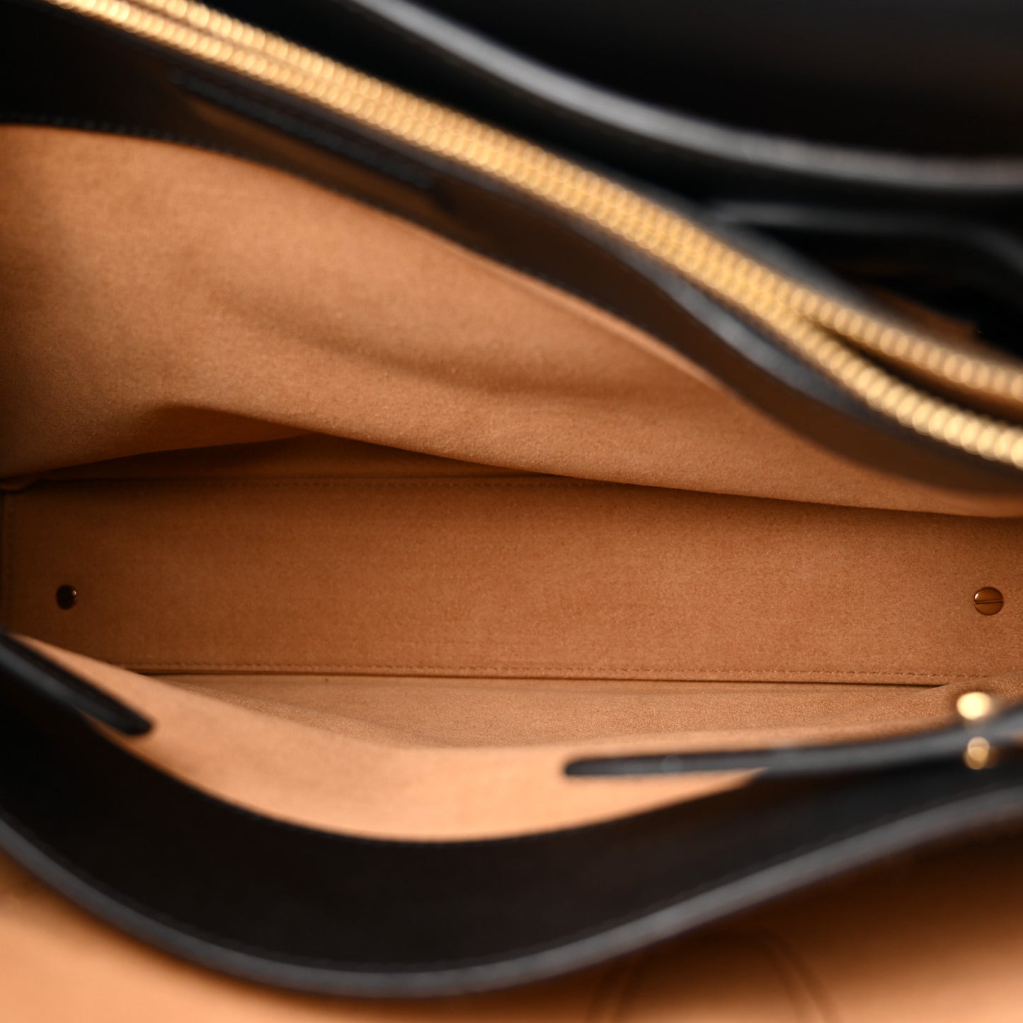 Grained Calfskin Large Milla Tote Black