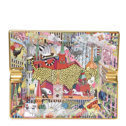Hermes Porcelain Animapolis 3H Ashtray Ecarlate 1 of 6