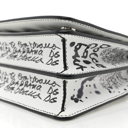 Dolce & Gabbana Calfskin DG Graffiti Print 3.5 Crossbody White 9 of 11