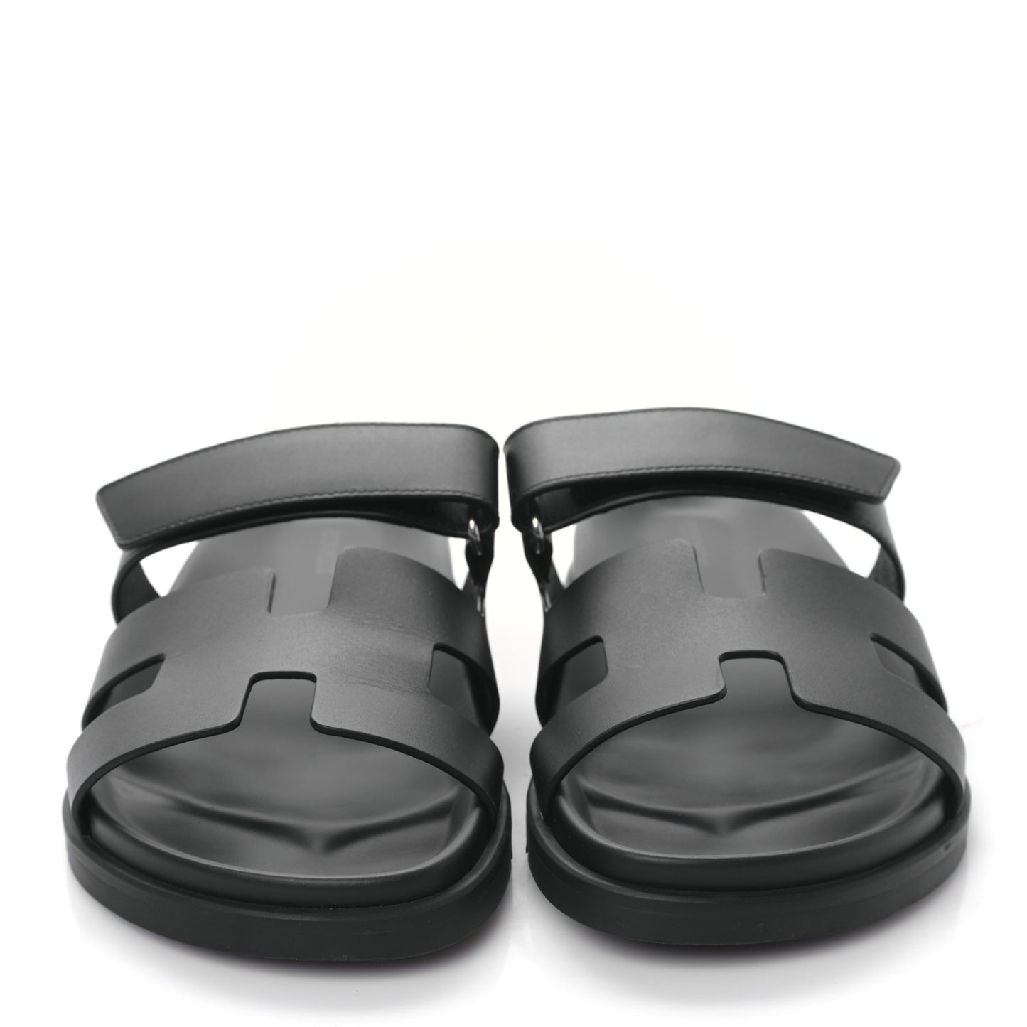 Calfskin Womens Chypre Sandals 40.5 Black