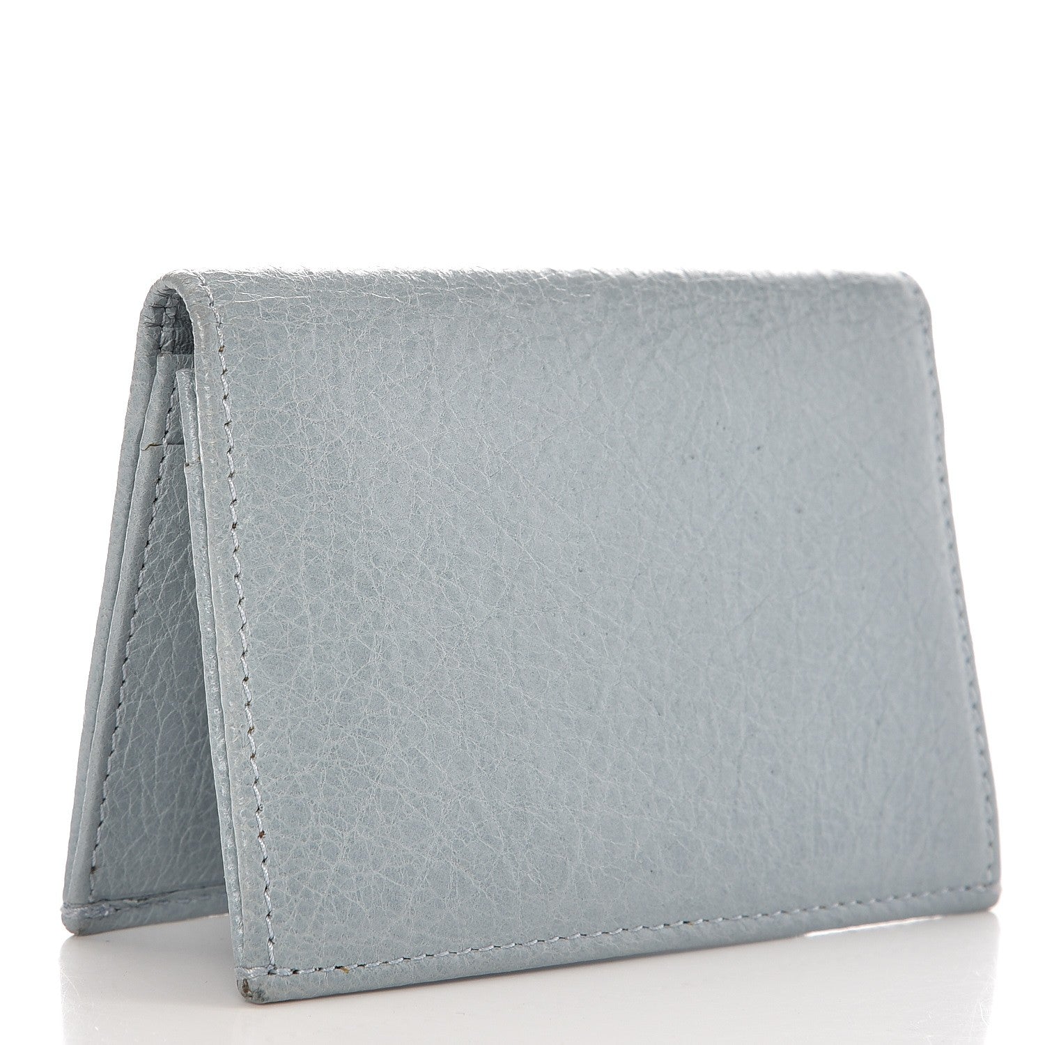 Balenciaga Agneau Giant 12 Silver Hardware Card Case Bleu Opaline 3 of 9