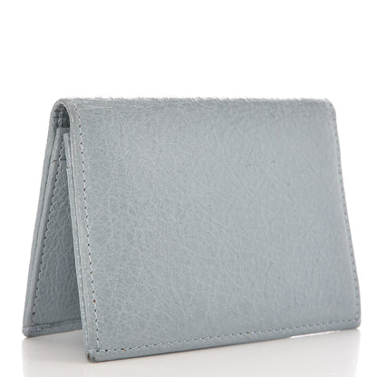 Balenciaga Agneau Giant 12 Silver Hardware Card Case Bleu Opaline 3 of 9