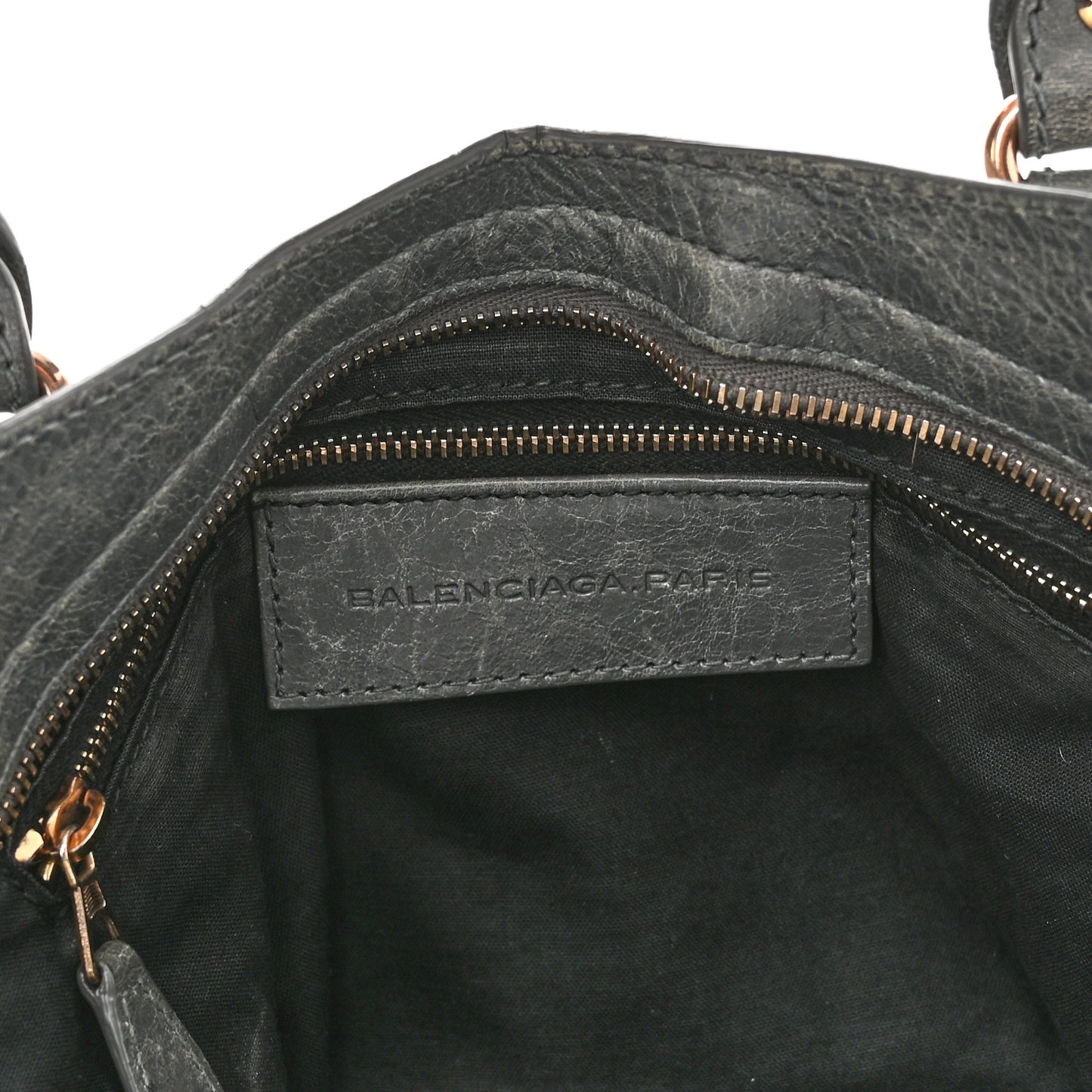 Agneau Giant 12 Rose Gold Hardware City Gris Tarmac Malachite