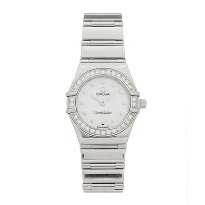 Omega Stainless Steel Diamond Bezel Mother of Pearl 22mm Constellation My Choice Quartz Watch 1465.71.00 1 of 4