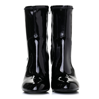 Louis Vuitton Patent Silhouette Ankle Boots 40 Black 2 of 14
