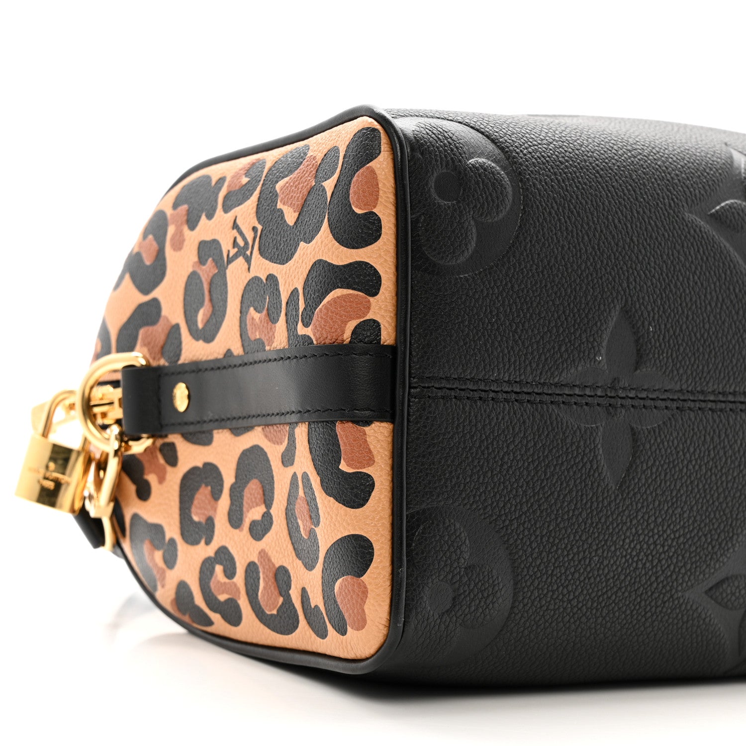 Louis Vuitton Empreinte Monogram Giant Wild At Heart Speedy Bandouliere 25 Black 8 of 9