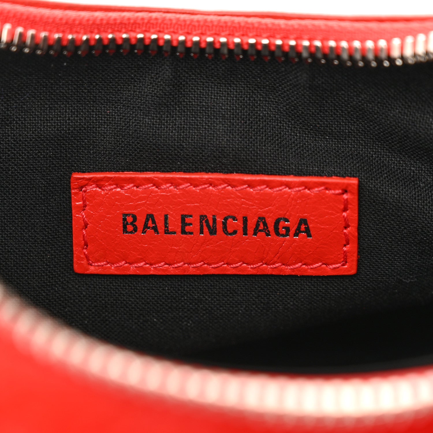 Balenciaga Agneau Arena Le Cagole Shoulder Bag XS Tomato Red 7 of 13