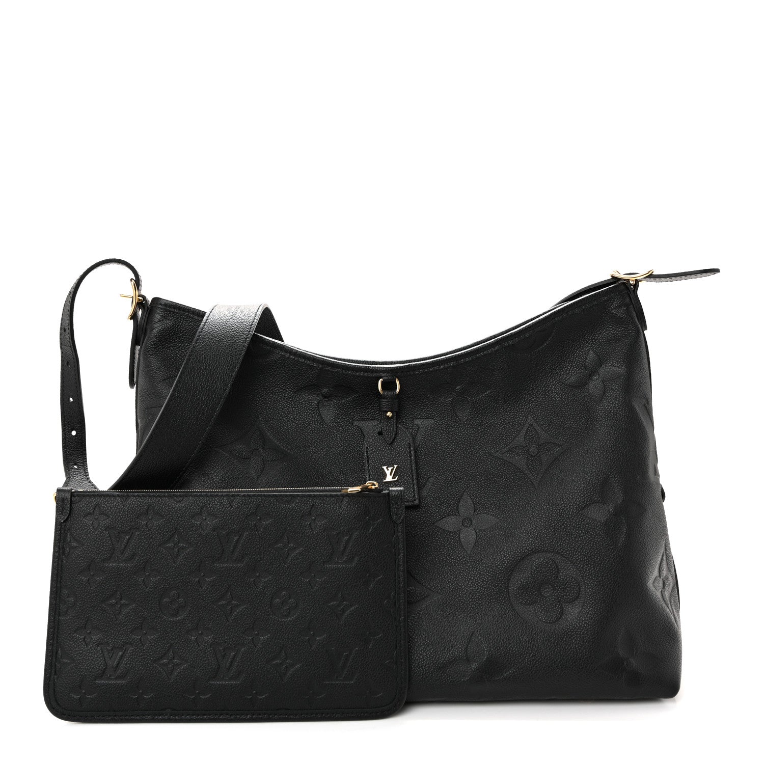 Louis Vuitton Empreinte Monogram Giant CarryAll MM Black 3 of 10