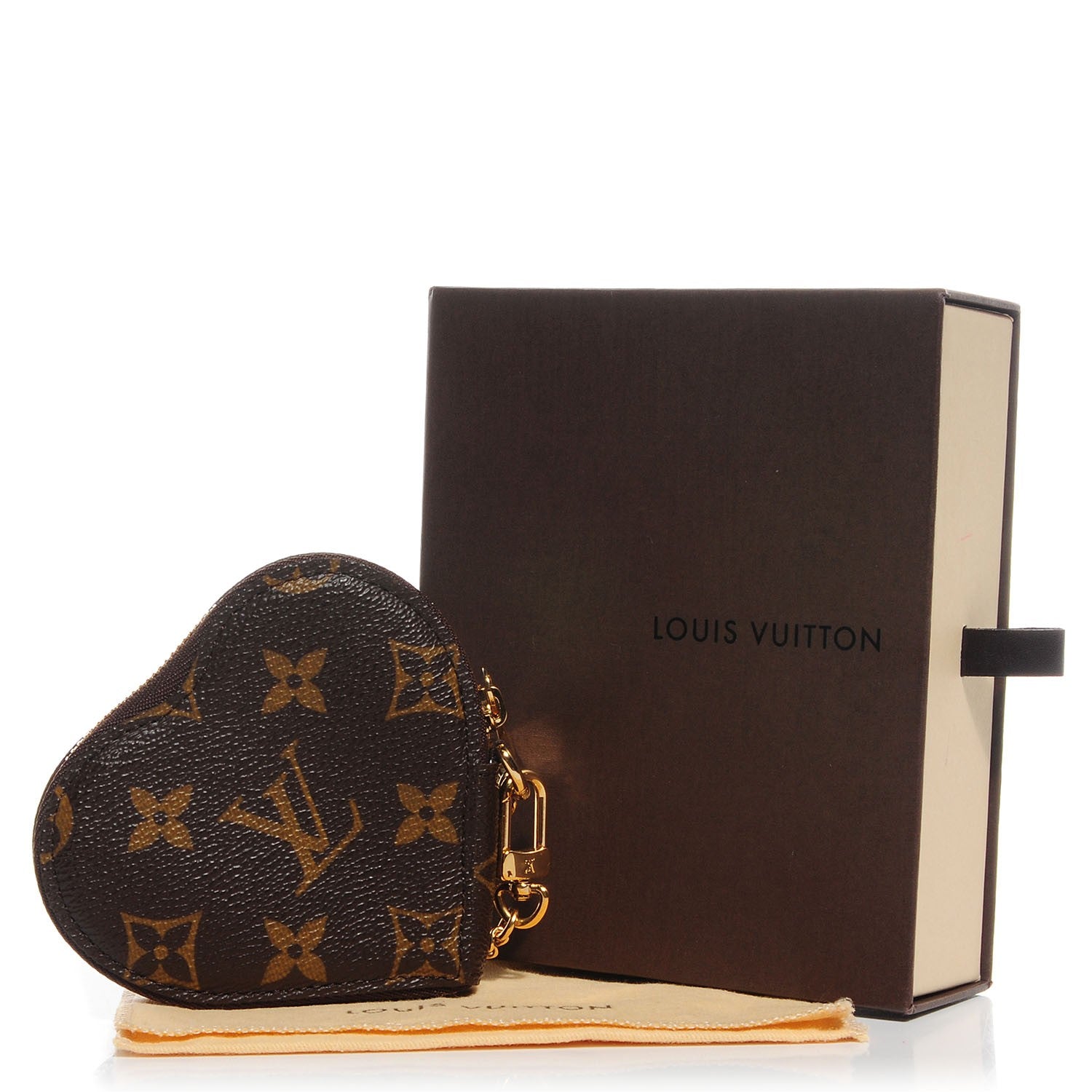 Louis Vuitton Monogram Leopard Coeur Heart Coin Purse Blanc Corail 5 of 8