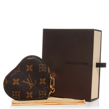 Louis Vuitton Monogram Leopard Coeur Heart Coin Purse Blanc Corail 5 of 8