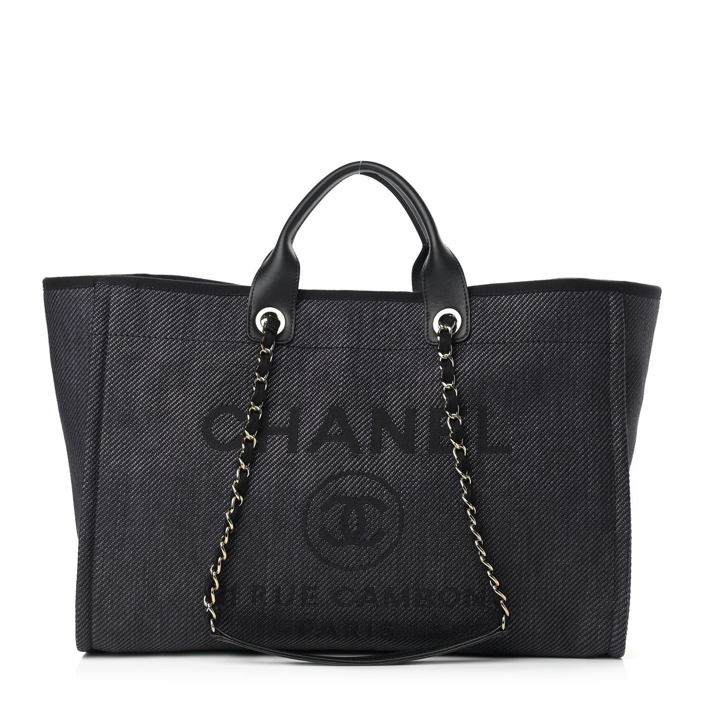 Mixed Fibers Large Deauville Tote Black