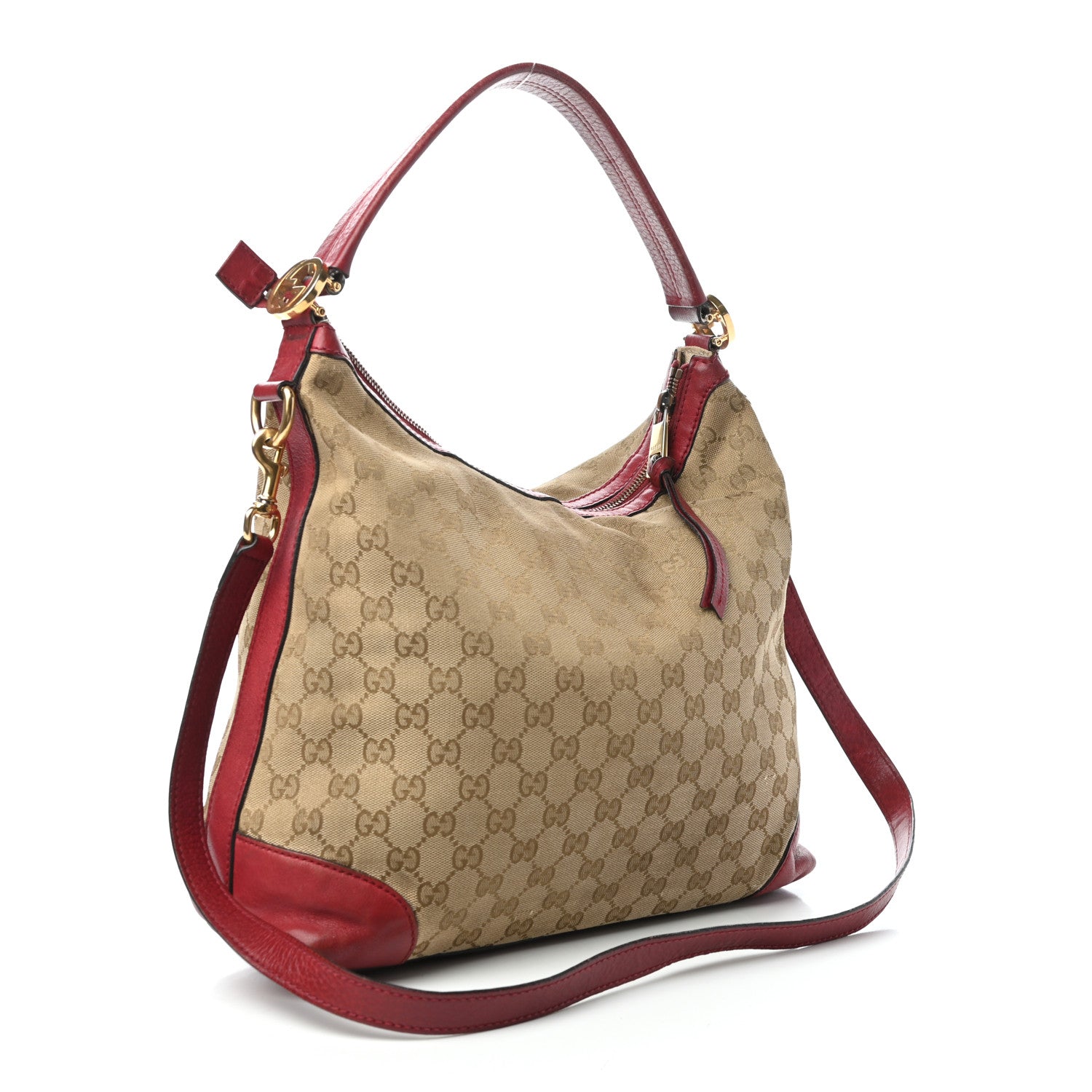 Gucci Monogram Small Miss GG Hobo Red 3 of 10
