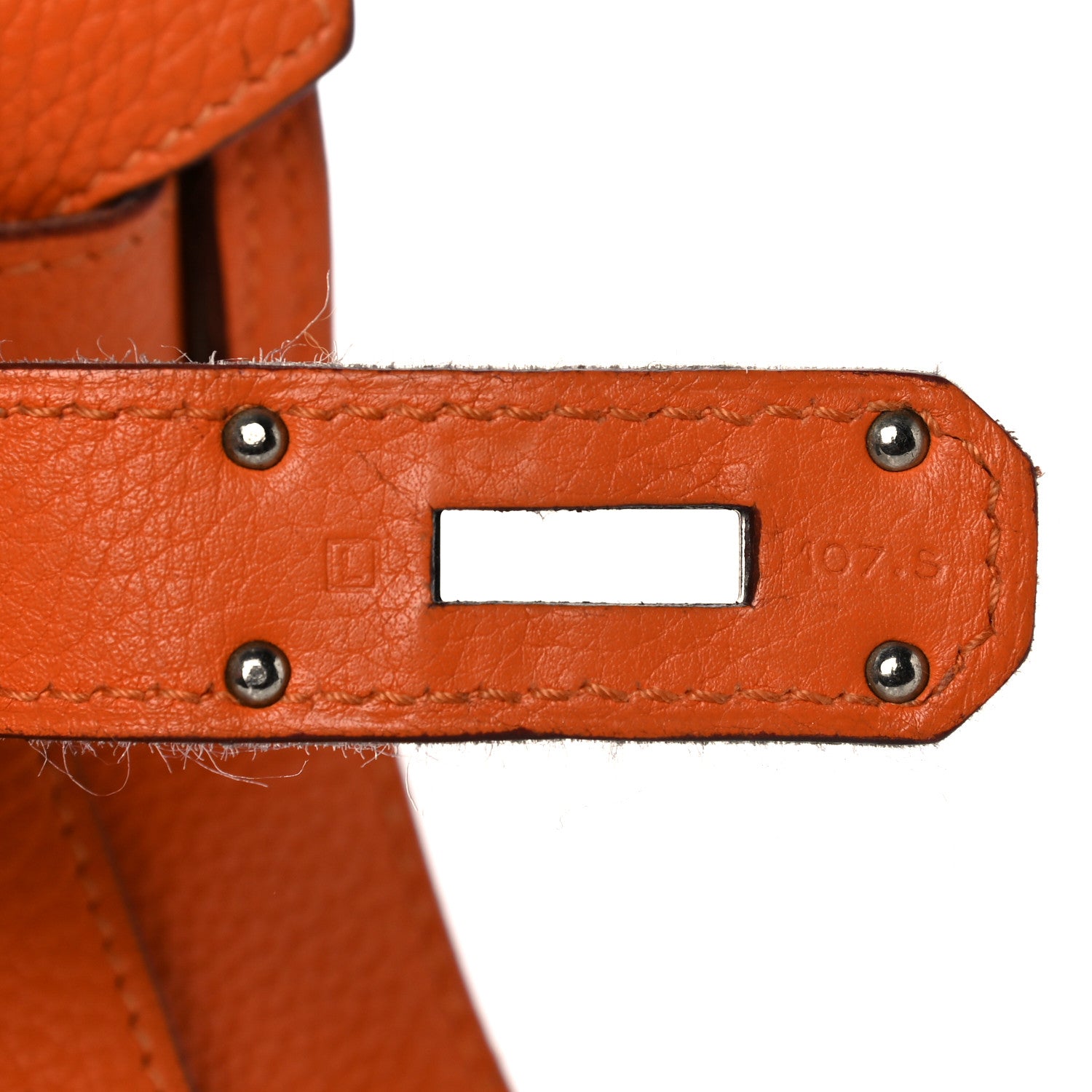 Hermes Taurillon Clemence Jypsiere 34 Orange 7 of 37