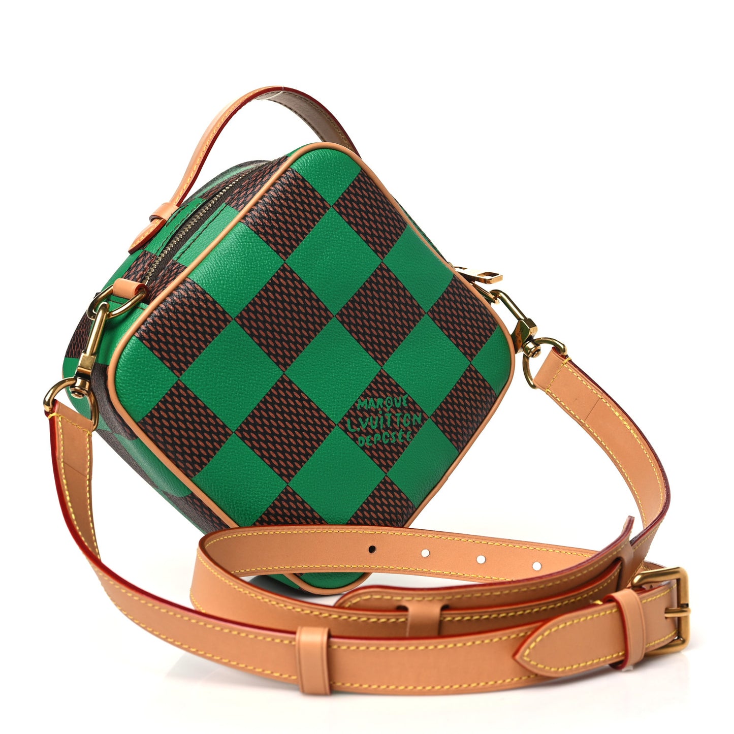 Damier Pop Chess Messenger Green