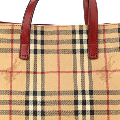 Burberry Haymarket Check Medium Tote Red 8 of 14