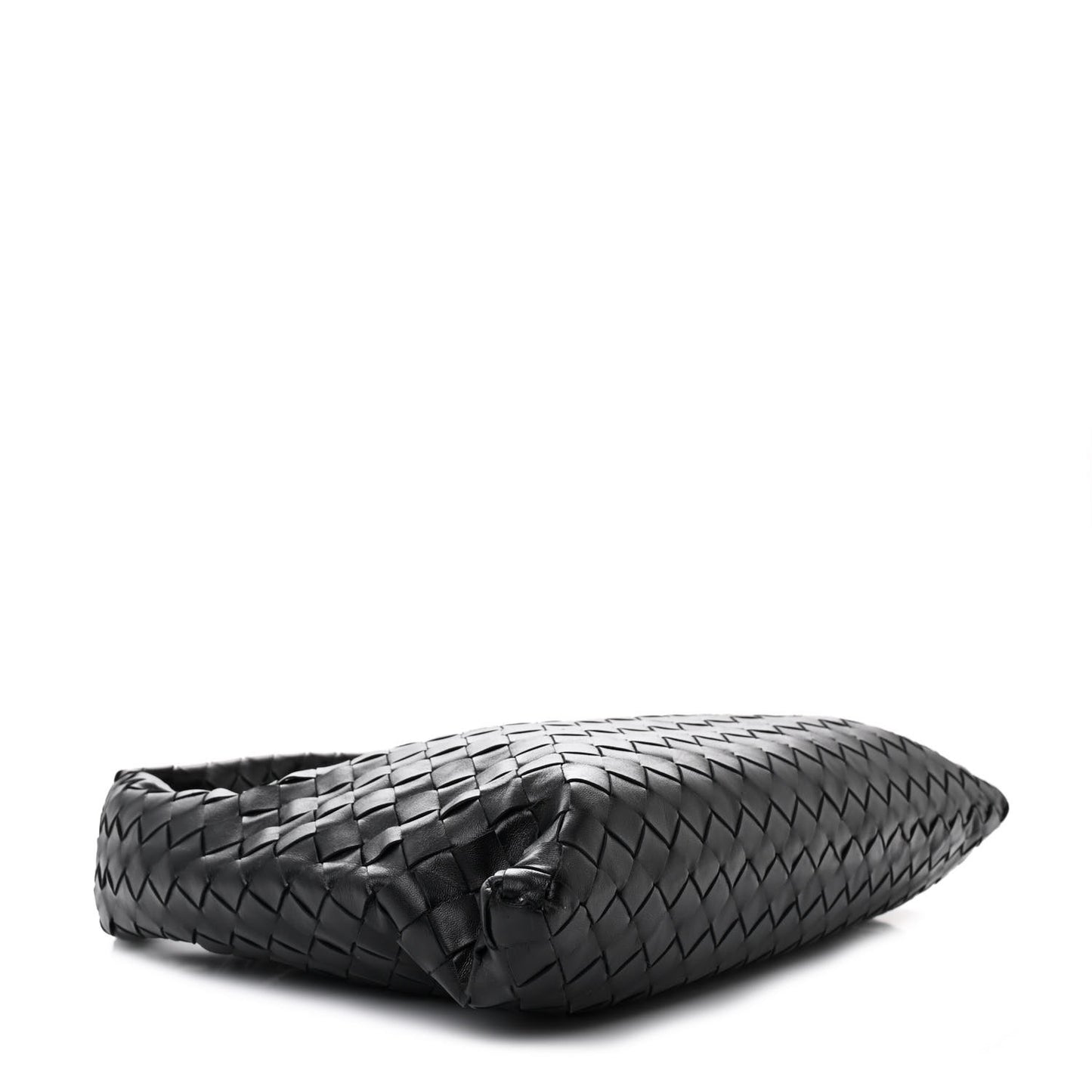 Calfskin Intrecciato Small Hop Black