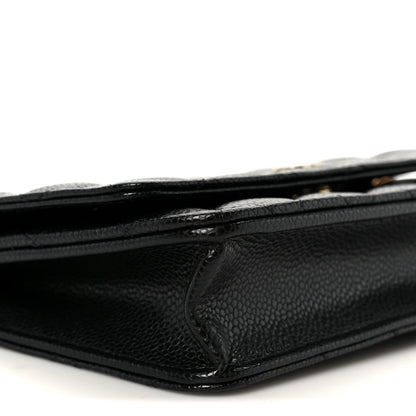 Chanel Caviar Quilted Wallet On Chain WOC Black 10 of 12