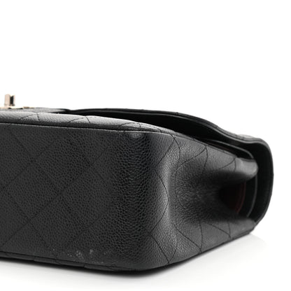 Chanel Caviar Quilted Jumbo Double Flap Black 10 of 10