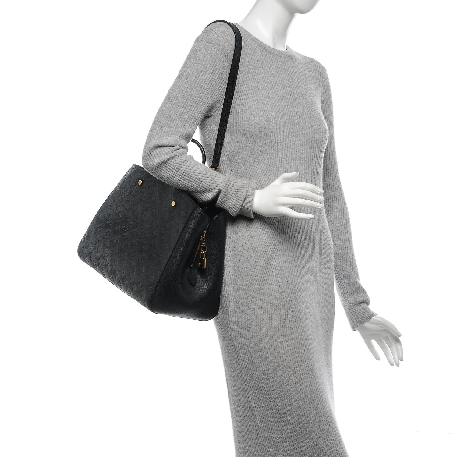 Louis Vuitton Empreinte Montaigne GM Black 2 of 6