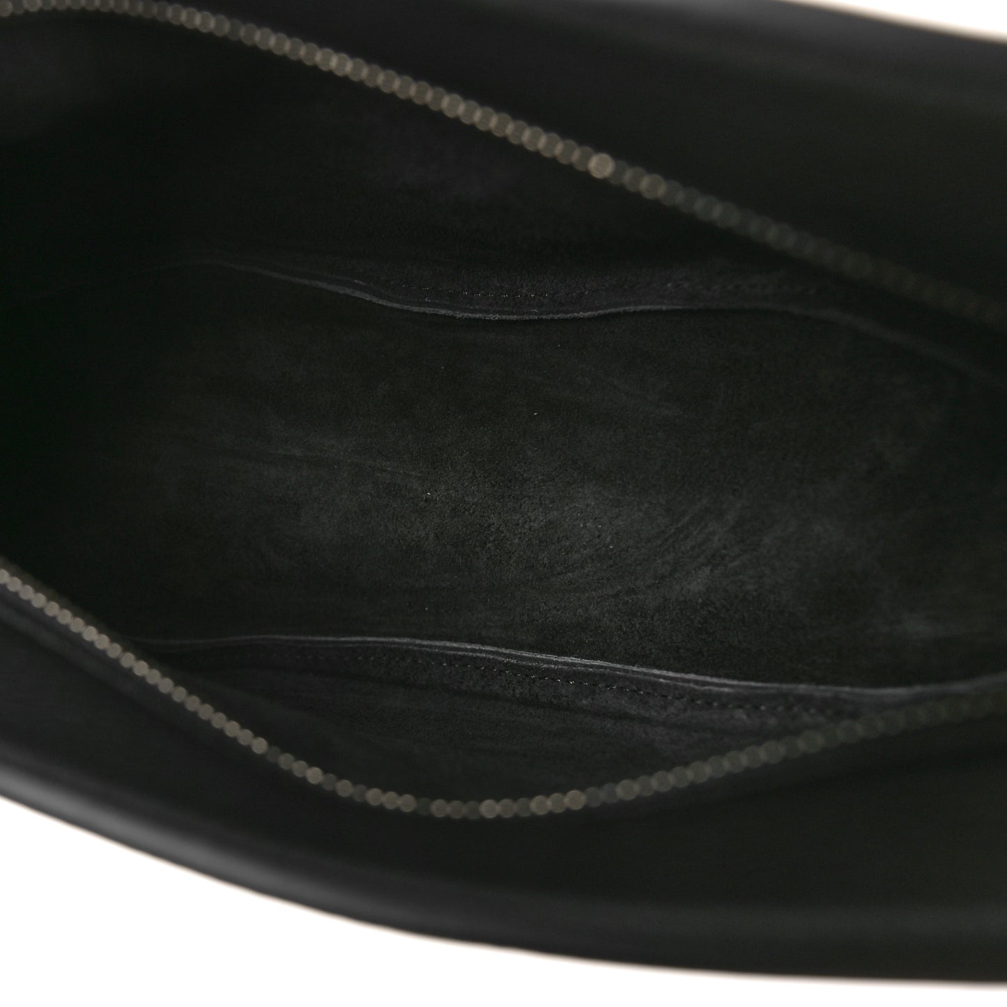 Grained Calfskin Small Slouchy Banana Bag Black
