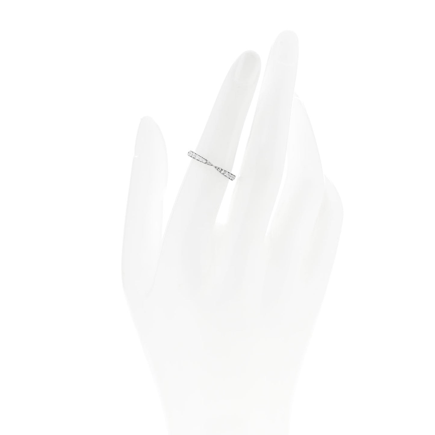 Platinum Diamond Harmony Bead-Set Band Ring 53 6.25