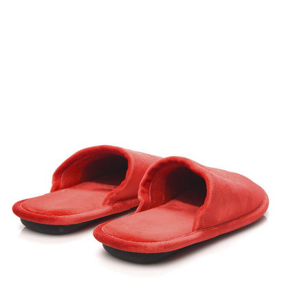 Balenciaga Velvet Slip-On Mule Slippers 41 Red 4 of 8