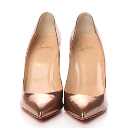 Christian Louboutin Metallic Patent Pigalle Follies 100 Pumps 41.5 Cappuccino 2 of 8