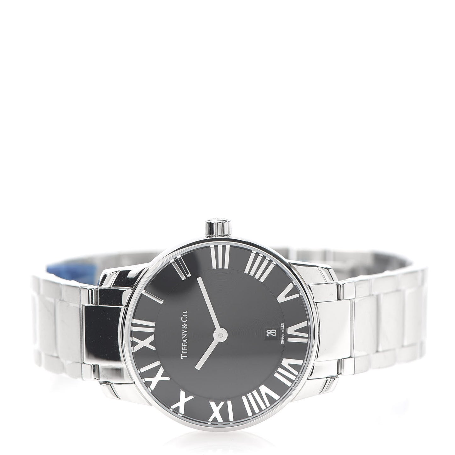 Stainless Steel 29mm Atlas 2-Hand Quartz Watch Black