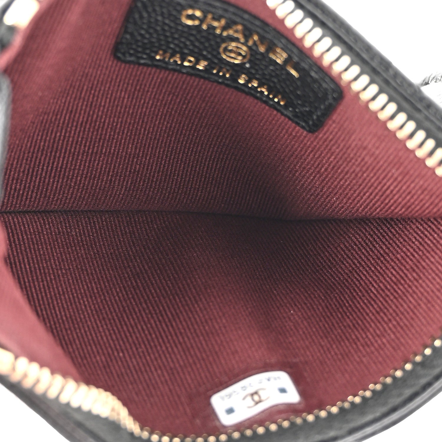 Chanel Caviar Quilted Flap Zip Card Holder Black 5 of 9