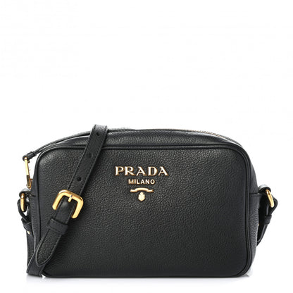 Prada Vitello Phenix Camera Bag Black 1 of 8