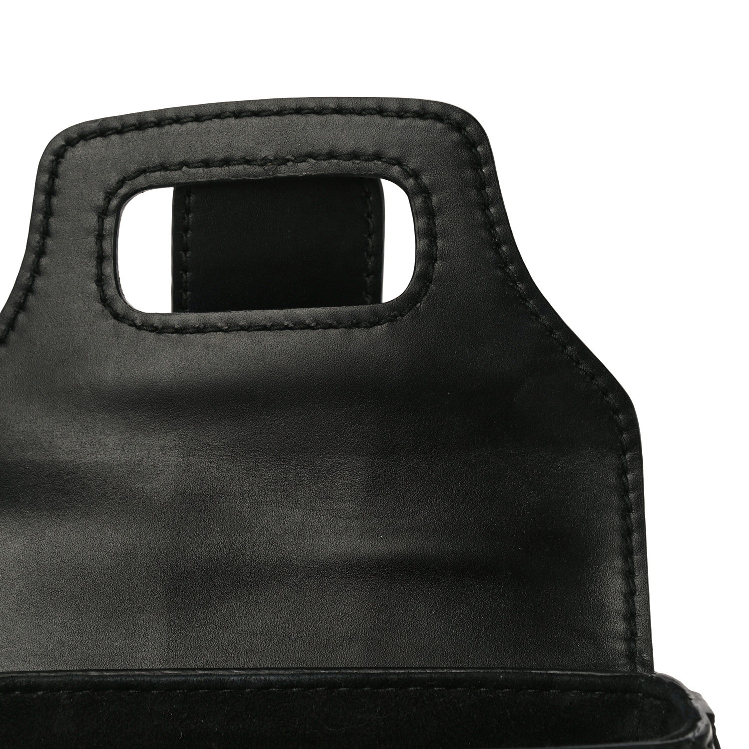 Christian Dior Calfskin Mini D Fence Saddle Bag Black 8 of 16