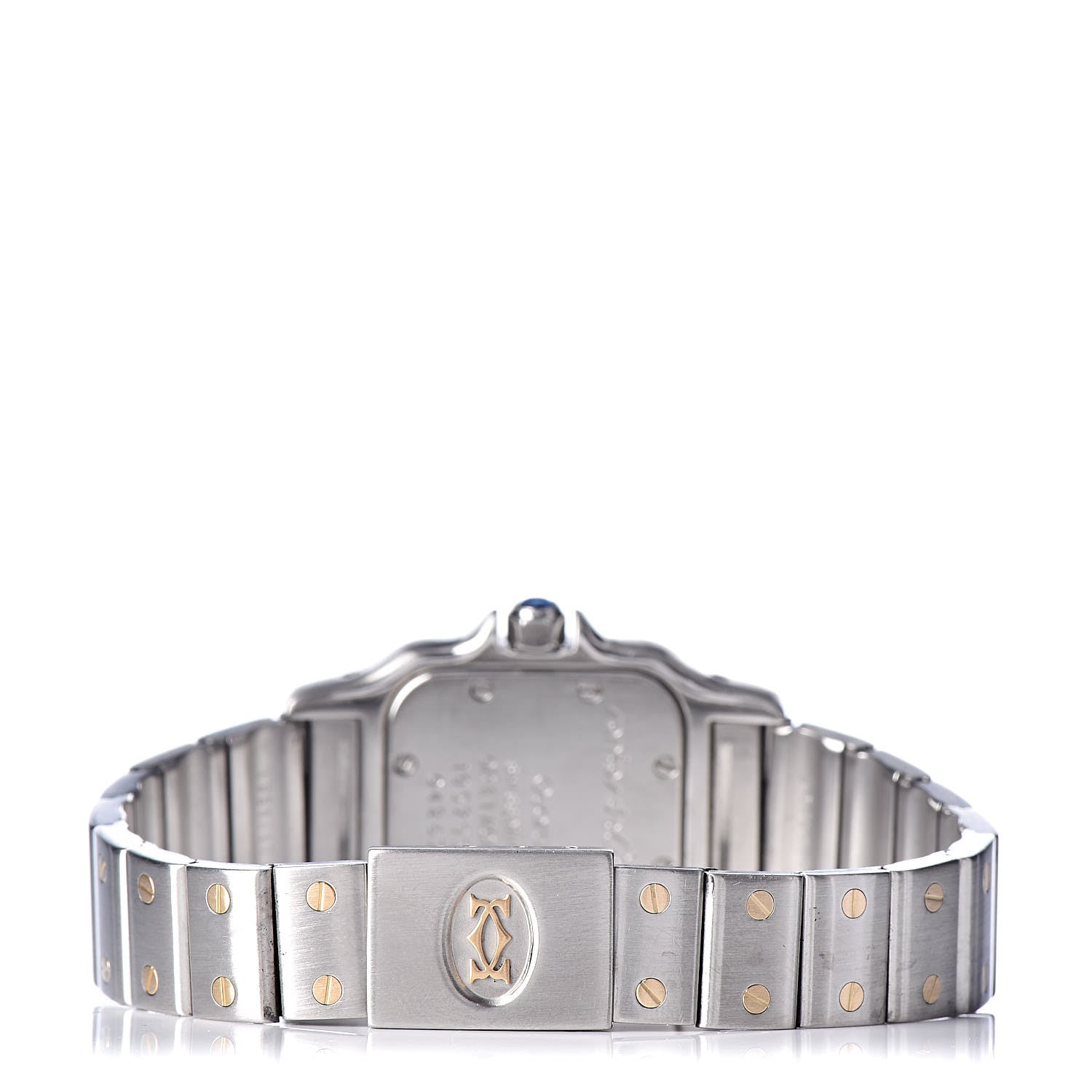 Cartier Stainless Steel 18K Yellow Gold 24mm Santos De Cartier Galbee Quartz Watch 4 of 6