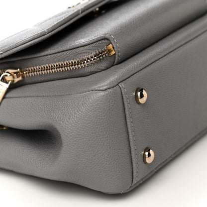 Chanel Caviar Quilted Small Business Affinity Flap Grey 9 of 12