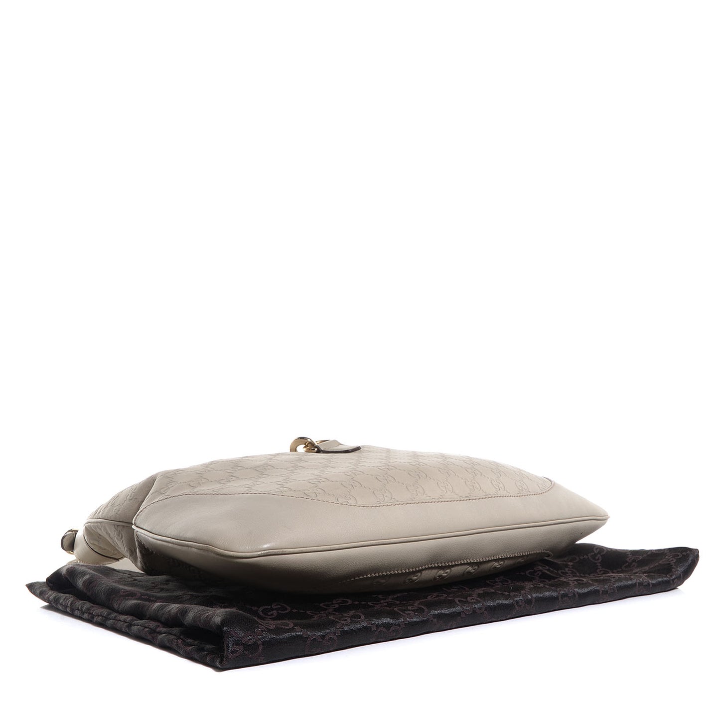 Guccissima Large Jackie O Bouvier Hobo Off White