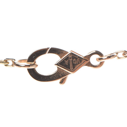 Van Cleef & Arpels 18K Rose Gold Diamond Black Onyx Vintage Alhambra Pendant Necklace 5 of 6
