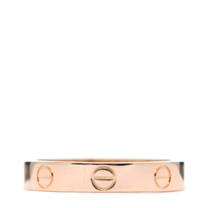 Cartier 18K Pink Gold 3.5mm LOVE Wedding Band Ring 55 7.25 3 of 4