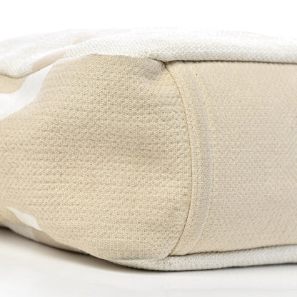 Chanel Canvas Large Shopping Tote White Beige 14 of 16