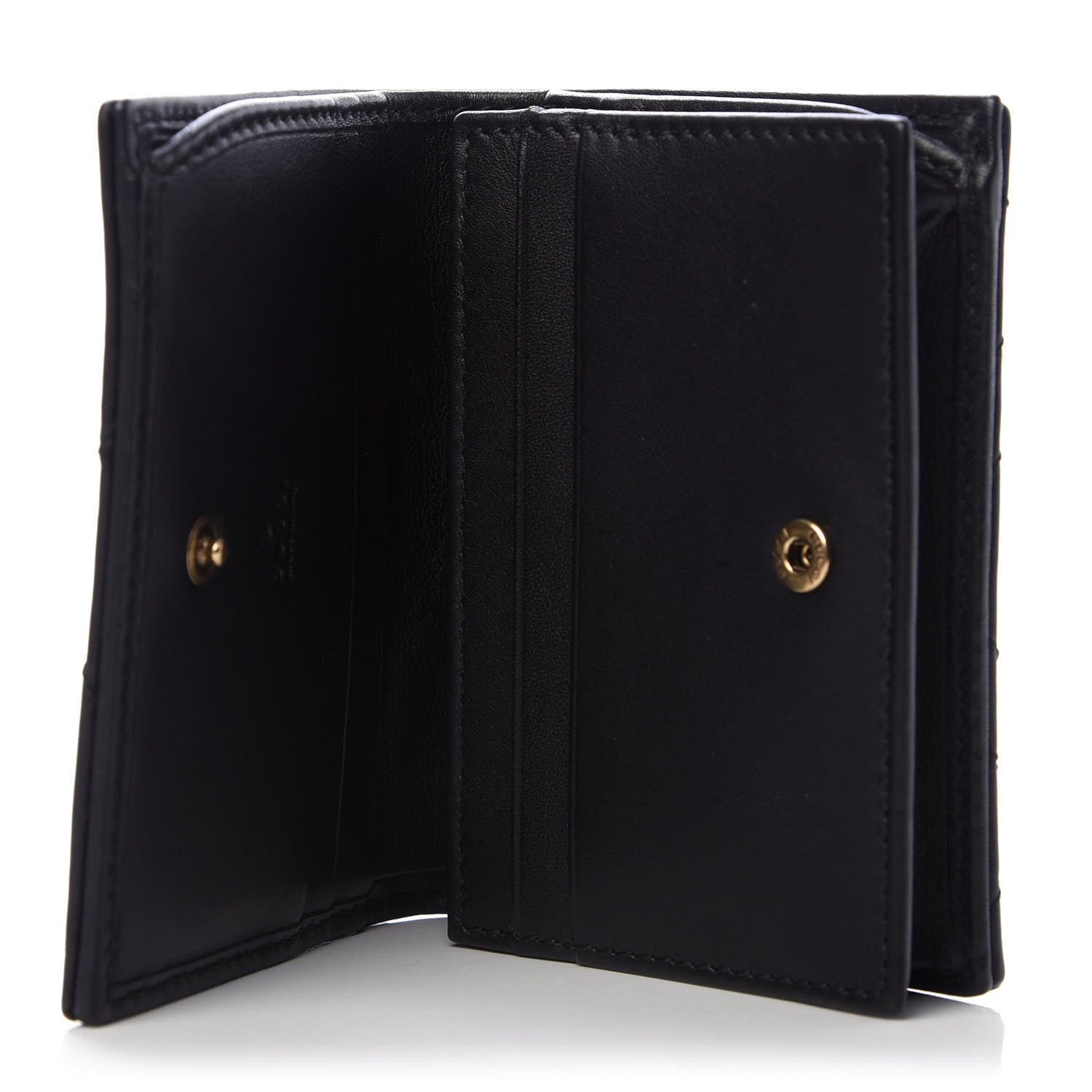 Gucci Calfskin Matelasse GG Marmont Card Case Wallet Black 5 of 10