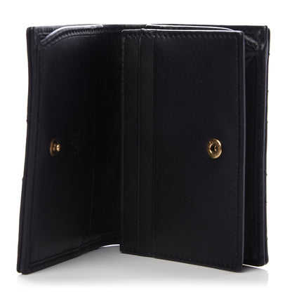 Gucci Calfskin Matelasse GG Marmont Card Case Wallet Black 5 of 10