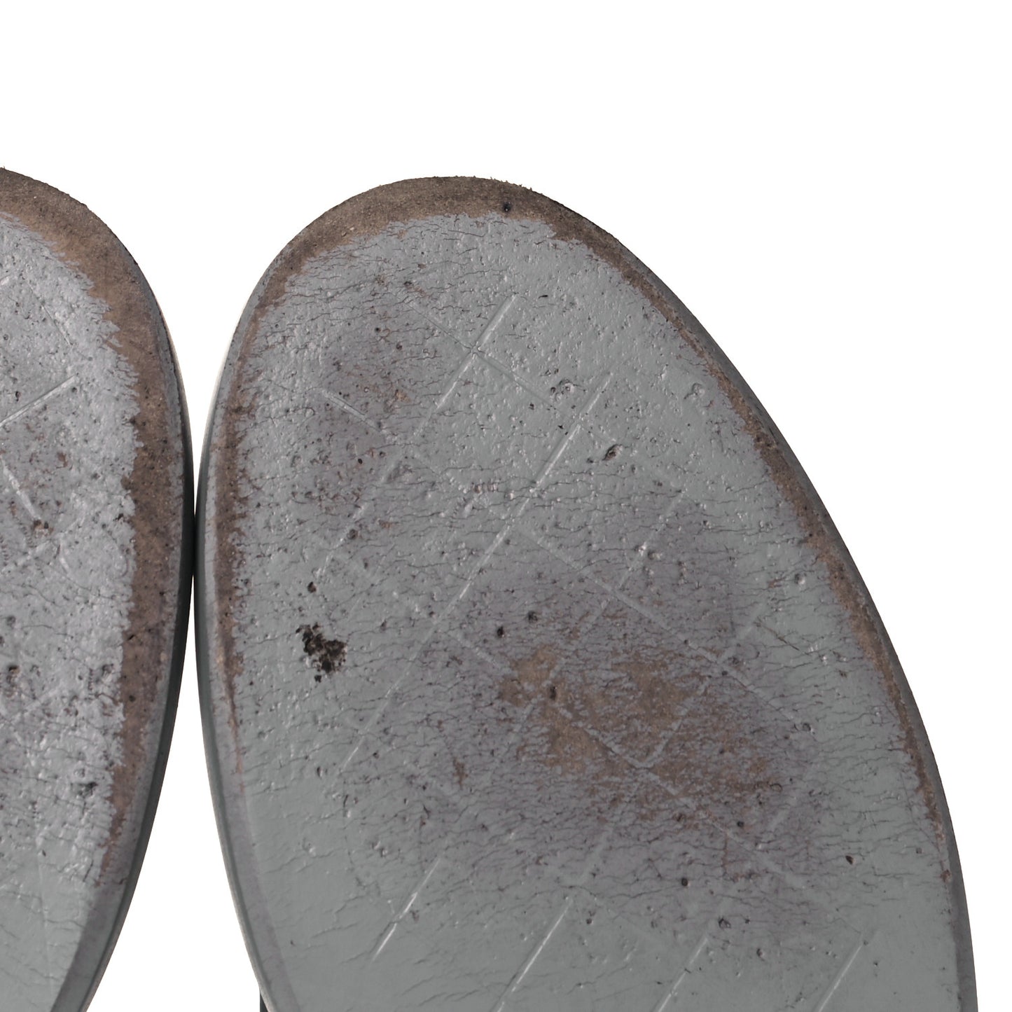 Lambskin Quilted CC Turnlock Loafers 42 Grey