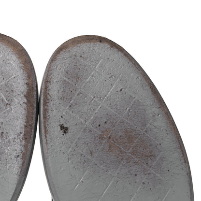 Chanel Lambskin Quilted CC Turnlock Loafers 42 Grey 10 of 12