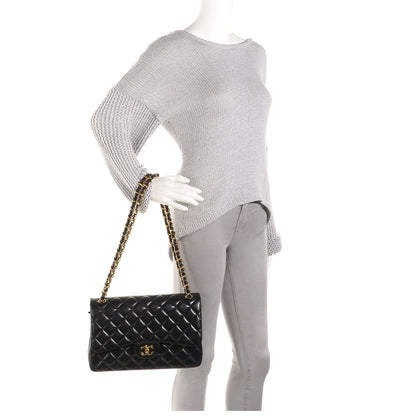 Chanel Lambskin Jumbo Double Flap Black 2 of 7