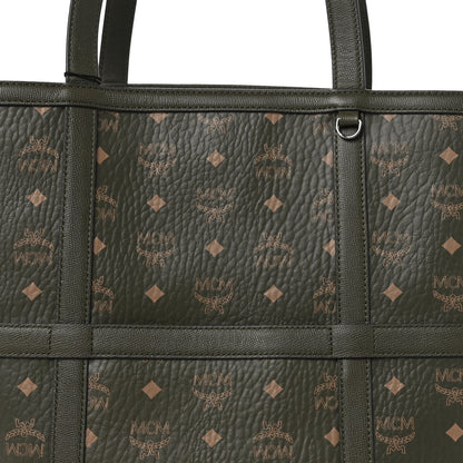 MCM Visetos Medium Delmy Shopper Tote Sea Turtle 8 of 10