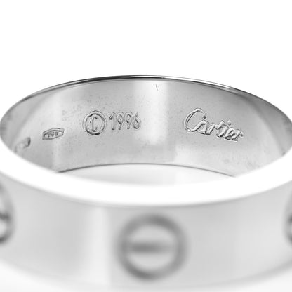 Cartier 18K White Gold 6mm LOVE Ring 58 8.25 4 of 4