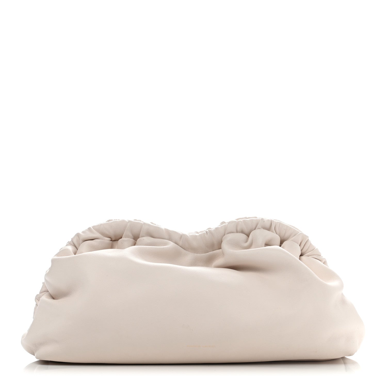 Mansur Gavriel Lambskin Cloud Clutch White 1 of 12