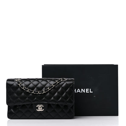 Chanel Caviar Quilted Medium Double Flap Black 9 of 9