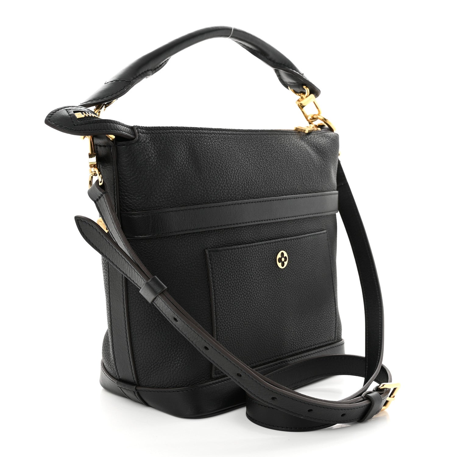 Louis Vuitton Grained Calfskin Cruiser PM Black 3 of 12